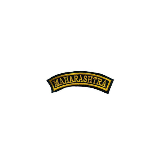 Maharashtra state patch embroidered 1*4 inches - TRG GEARS