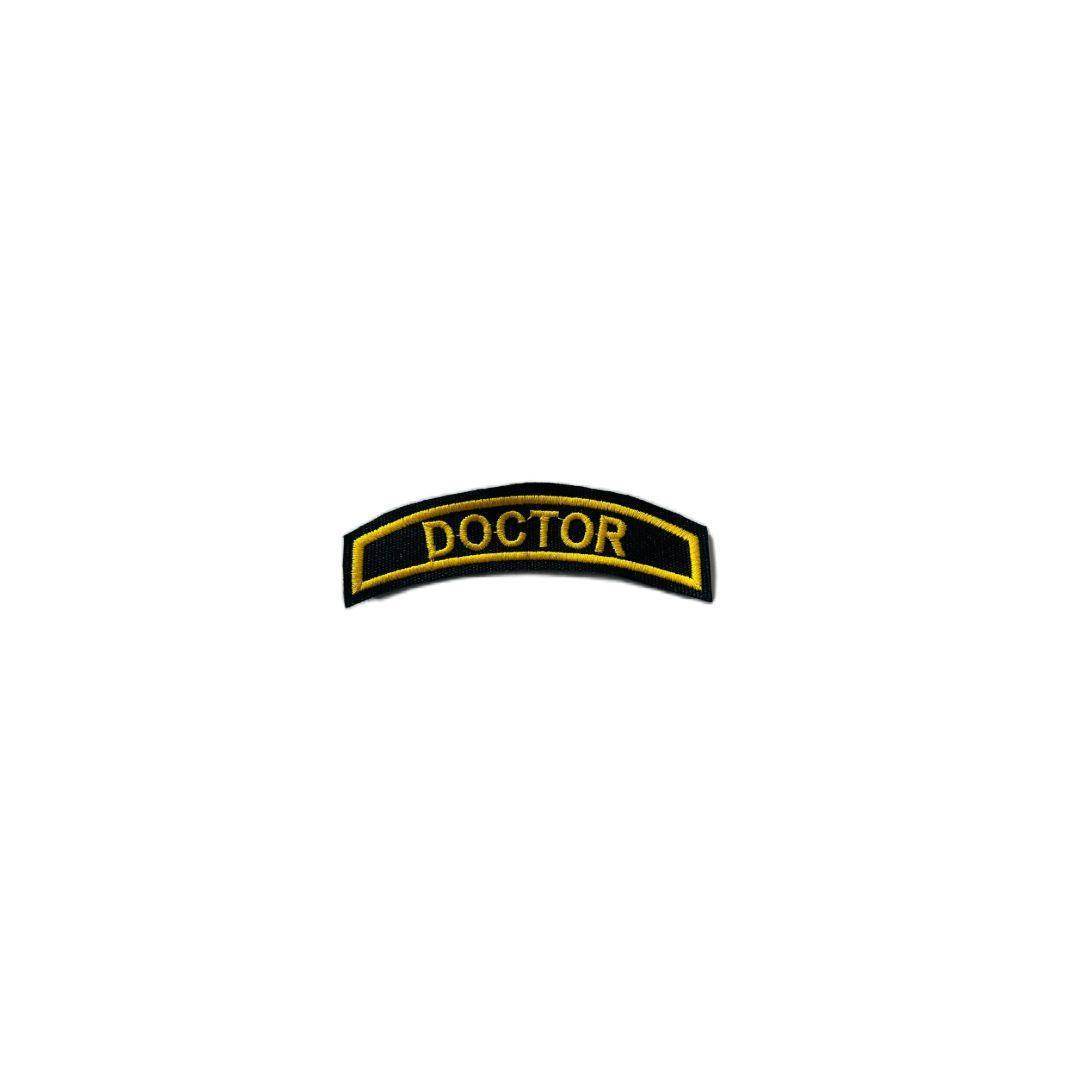 Doctor designation patch embroidered 1*4 inches - TRG GEARS