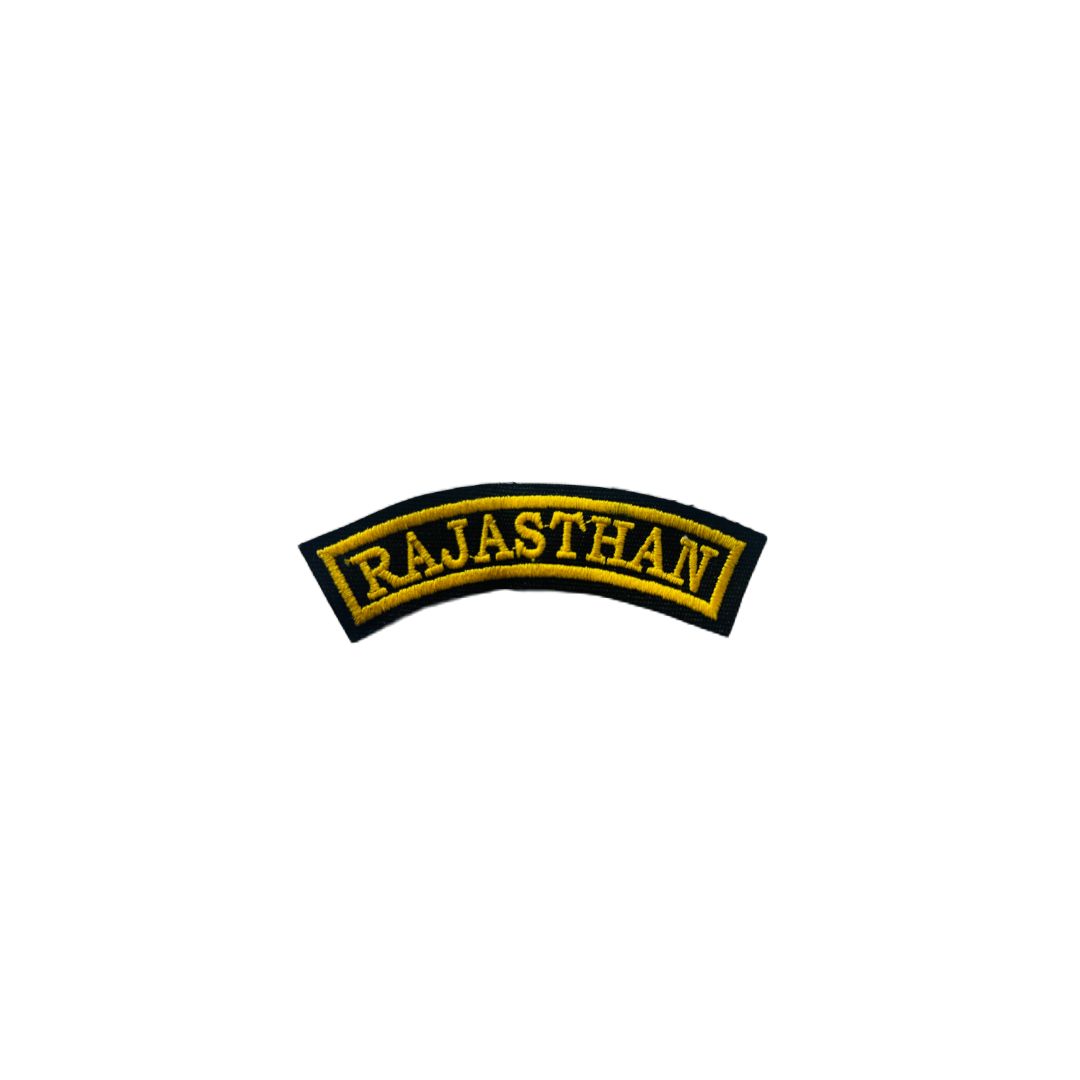 RAJASTHAN STATE PATCH EMBROIDERED 1*4 INCHES