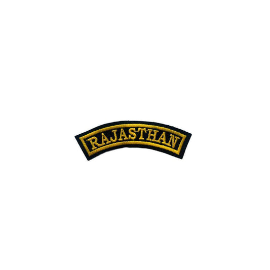 Rajasthan state patch embroidered 1*4 inches - TRG GEARS