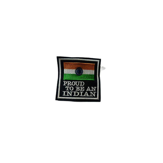 Proud to be an indian embroidered patch 3 * 3 inches - TRG GEARS