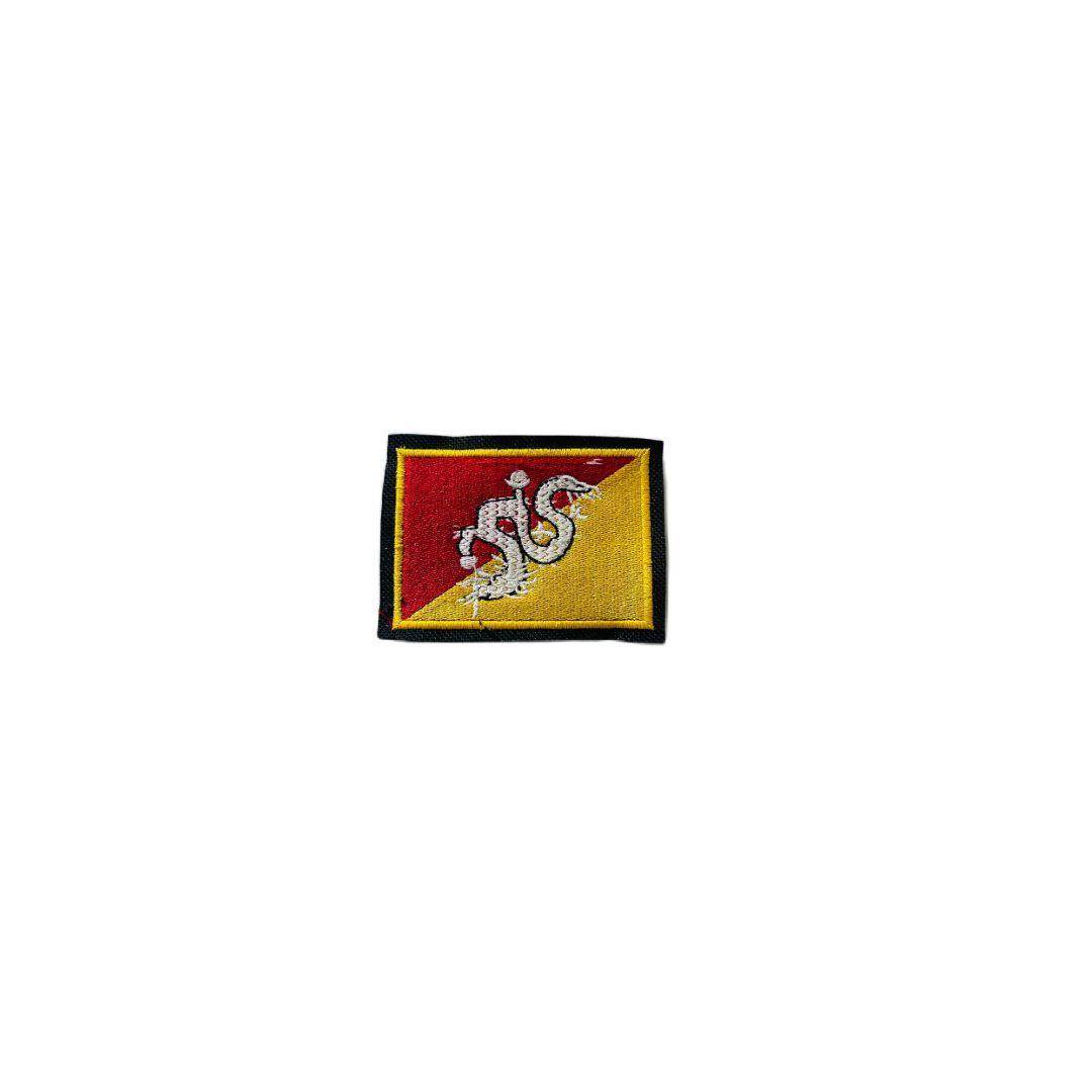 Bhutan flag embroidered patch 2 * 3 inches - TRG GEARS