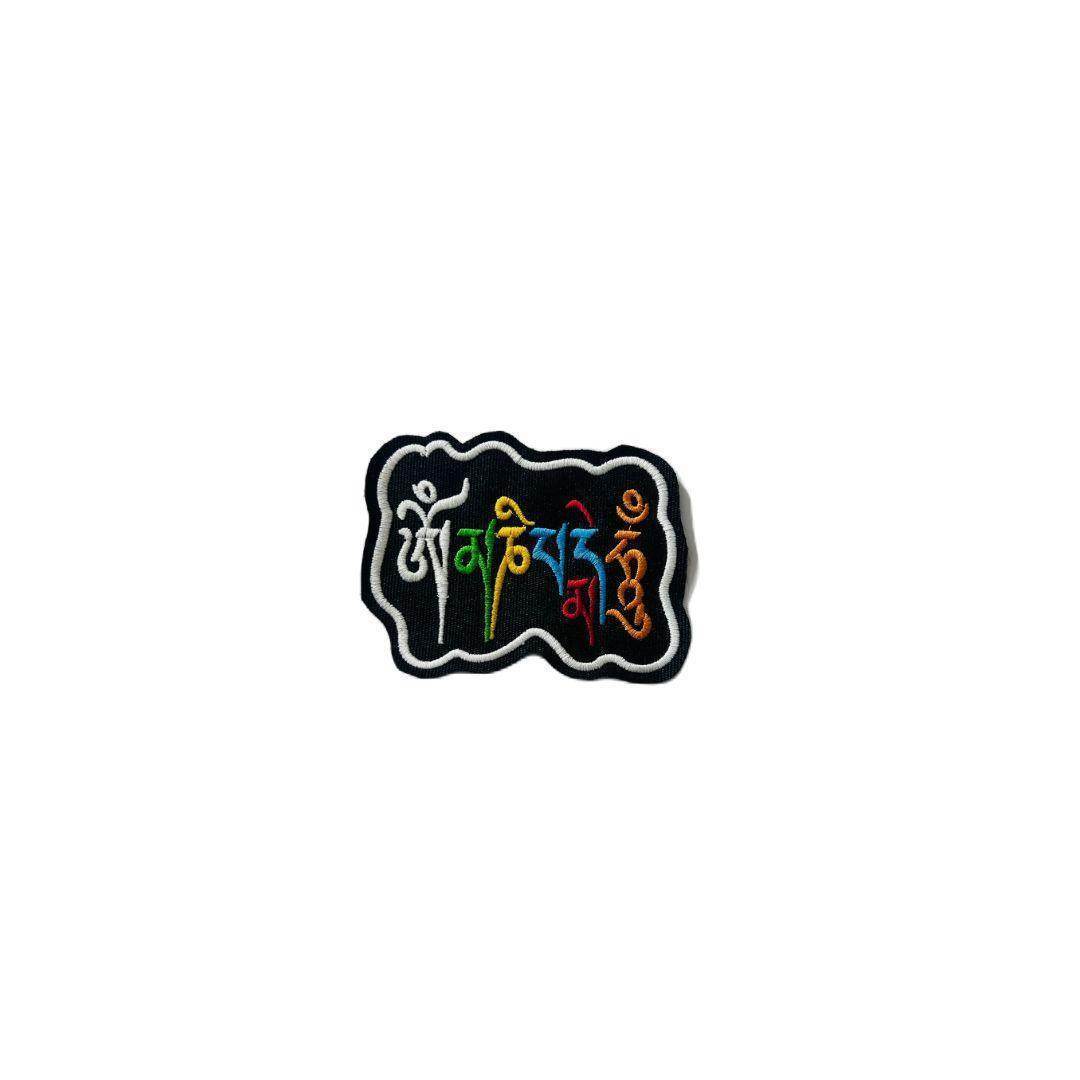 Om manah padmah hum embroidered patch 3 * 4 inches - TRG GEARS