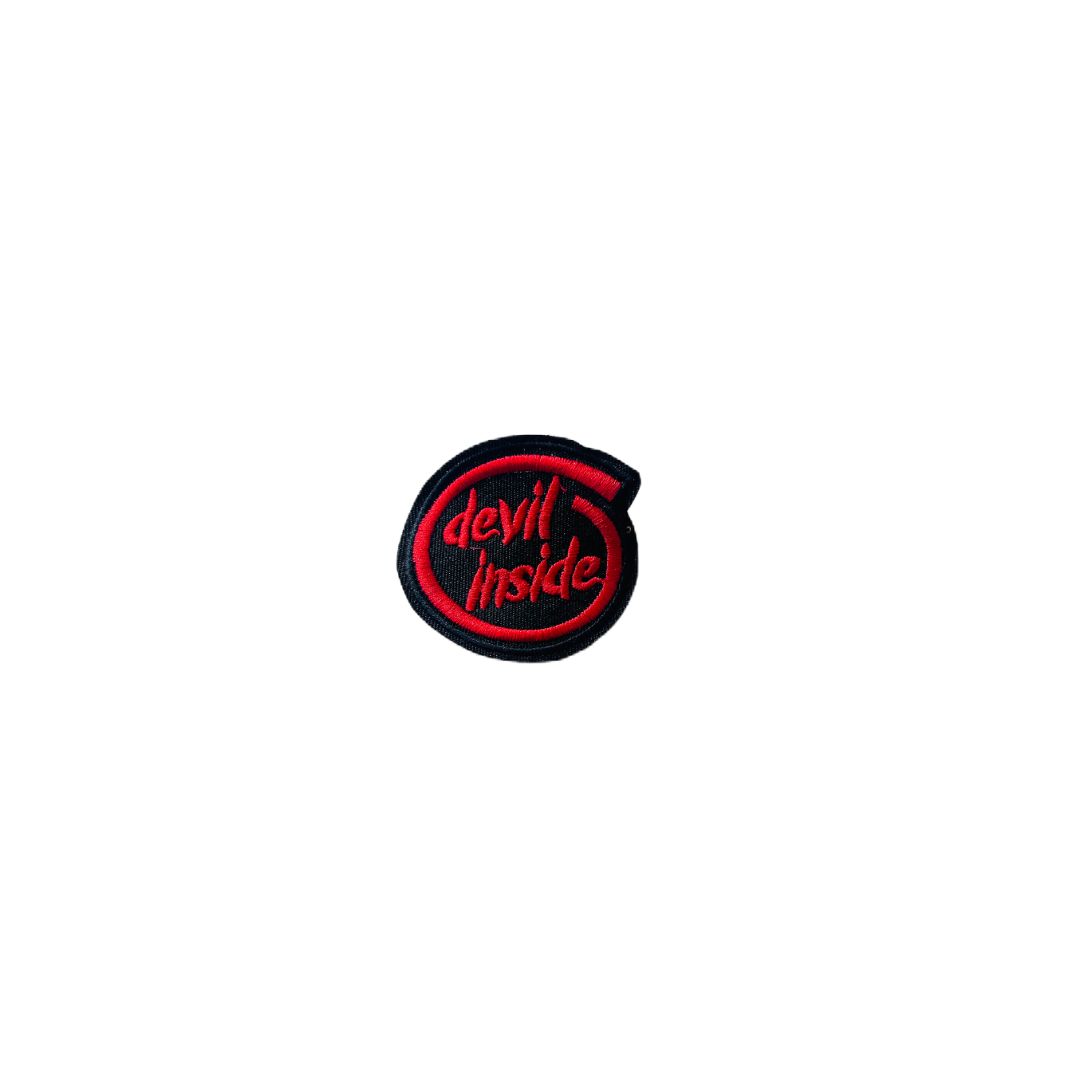 DEVIL INSIDE EMBROIDERED PATCH 2.5*2.5 inches