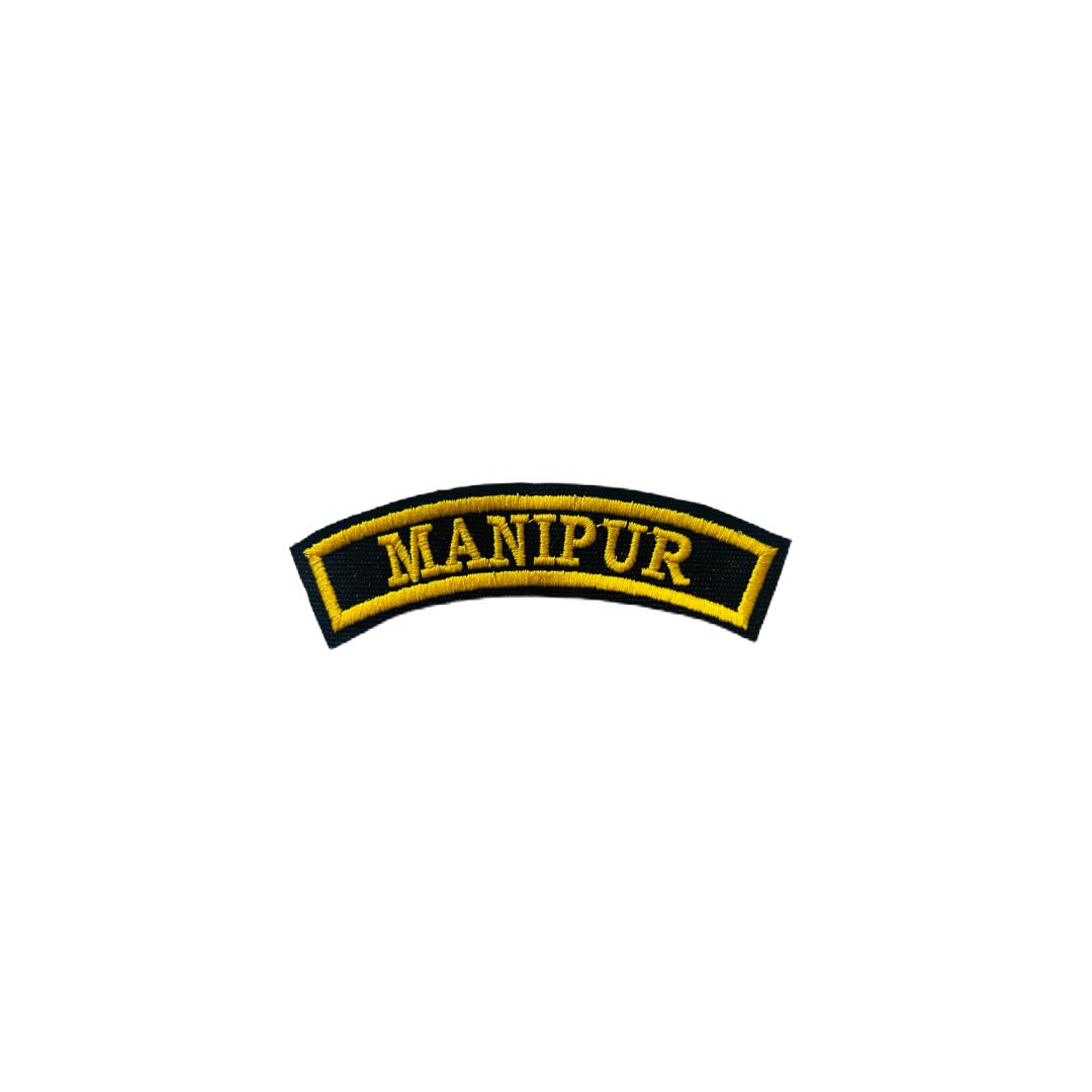 MANIPUR STATE  PATCH EMBROIDERED 1*4 inches