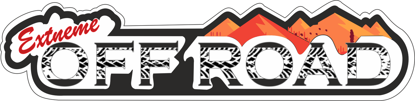 Xtreme Off Road Sticker 0.6 × 2.5 Inches