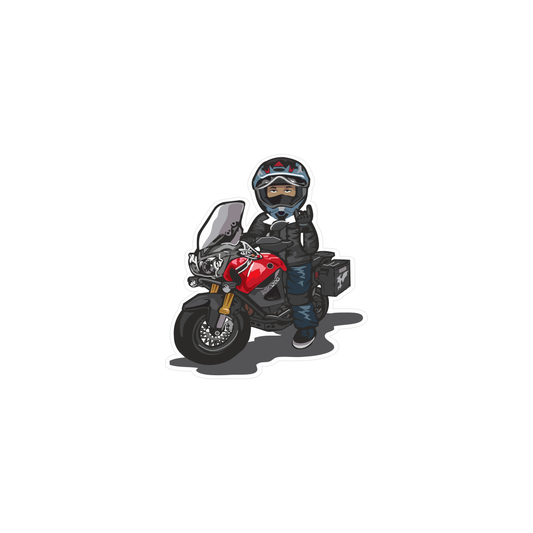 Yo Sign Biker Sticker 2.5 × 2.2 Inches