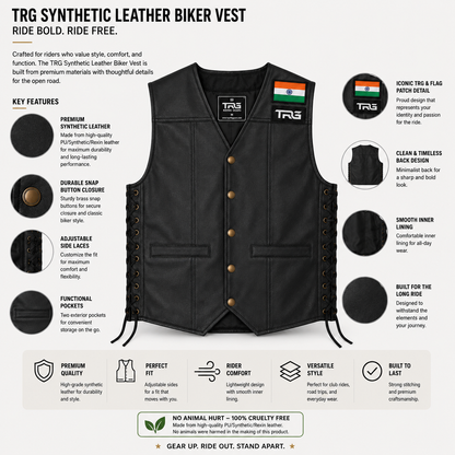 Trg06 Synthetic Leather Vest