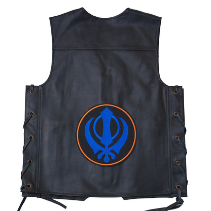 Khanda Big Back Patch Embroidered 8 inches