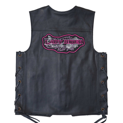Lady Rider Back Patch Embroidered 10*4 inches