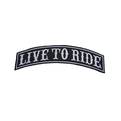 Live To Ride Ride To Live Back Embroidered Patch 12*2.5 inches