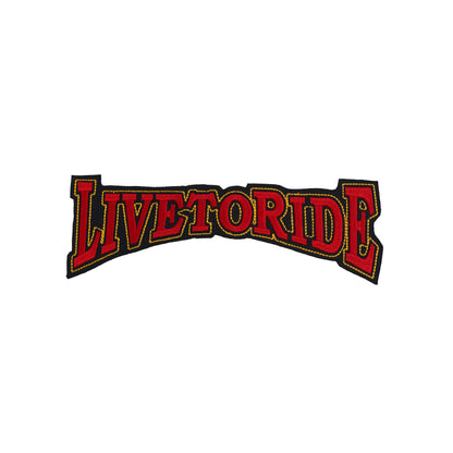 Live To Ride Back Patch Embroidered 12*5 inches