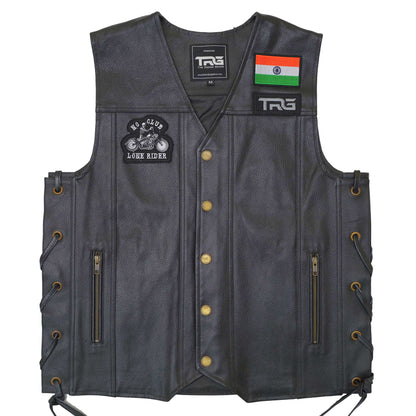 No Club Lone Rider Premium Embroidered Biker Patch | Iron-On & Sew-On | 3.07 × 3.35 Inches